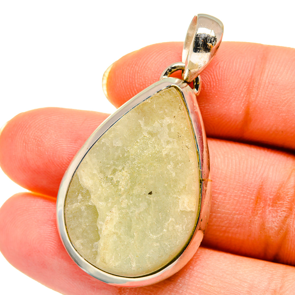 Prehnite Pendants handcrafted by Ana Silver Co - PD14437