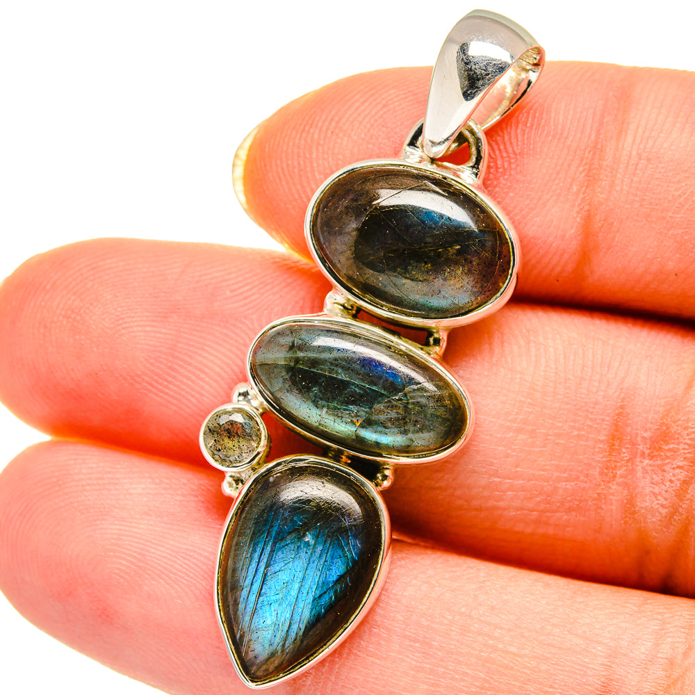 Labradorite Pendants handcrafted by Ana Silver Co - PD14442