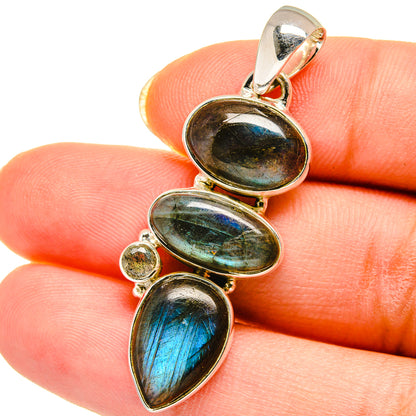Labradorite Pendants handcrafted by Ana Silver Co - PD14442