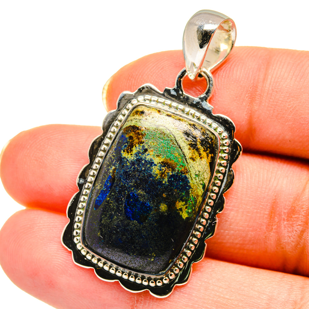 Azurite Pendants handcrafted by Ana Silver Co - PD14446