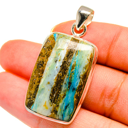 Peruvian Opal Pendants handcrafted by Ana Silver Co - PD14450