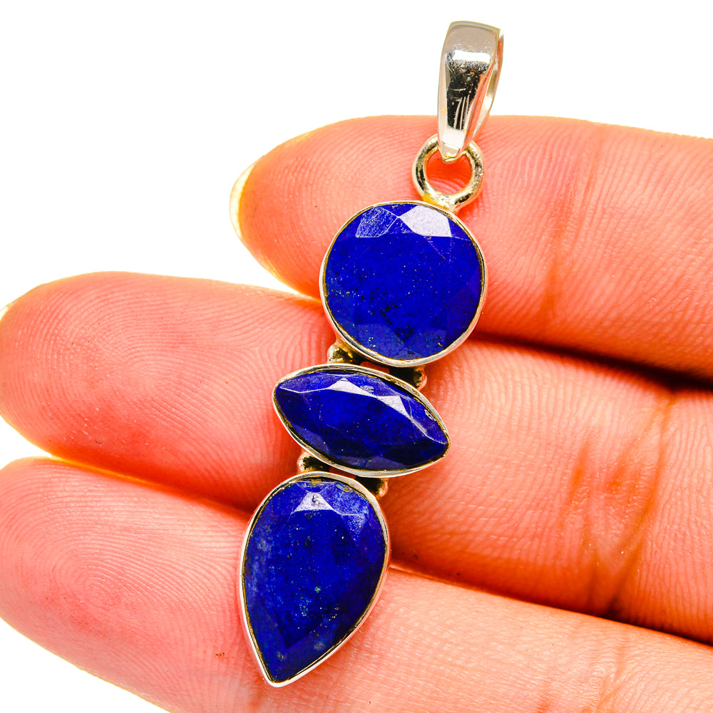 Lapis Lazuli Pendants handcrafted by Ana Silver Co - PD14458