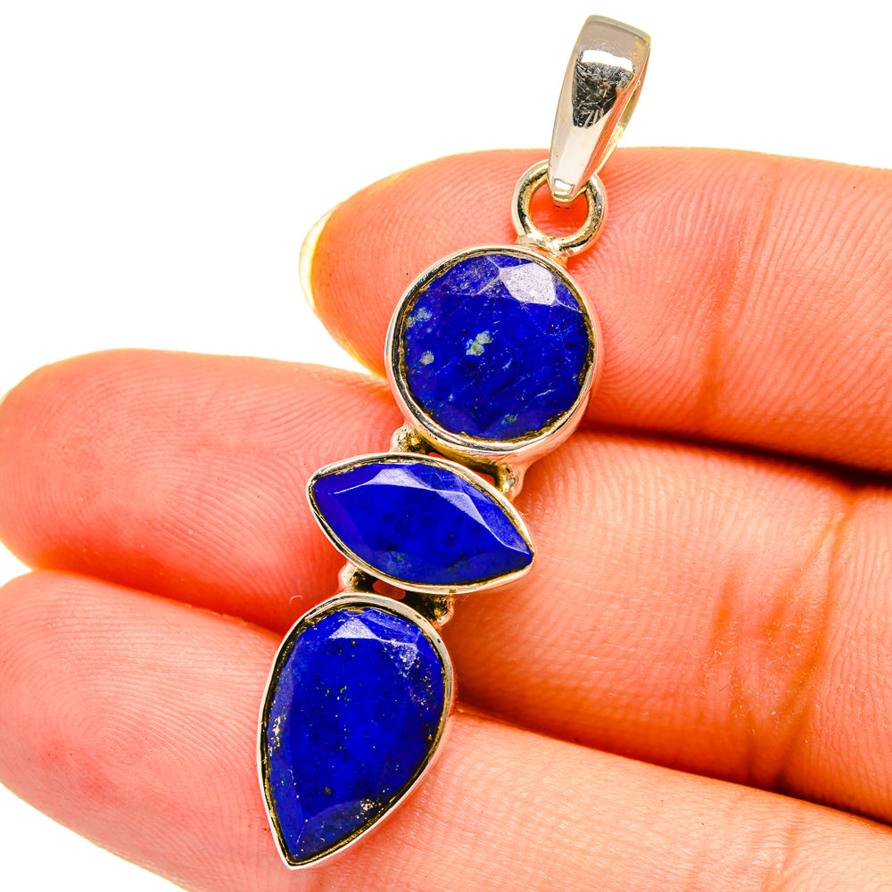 Lapis Lazuli Pendants handcrafted by Ana Silver Co - PD14463