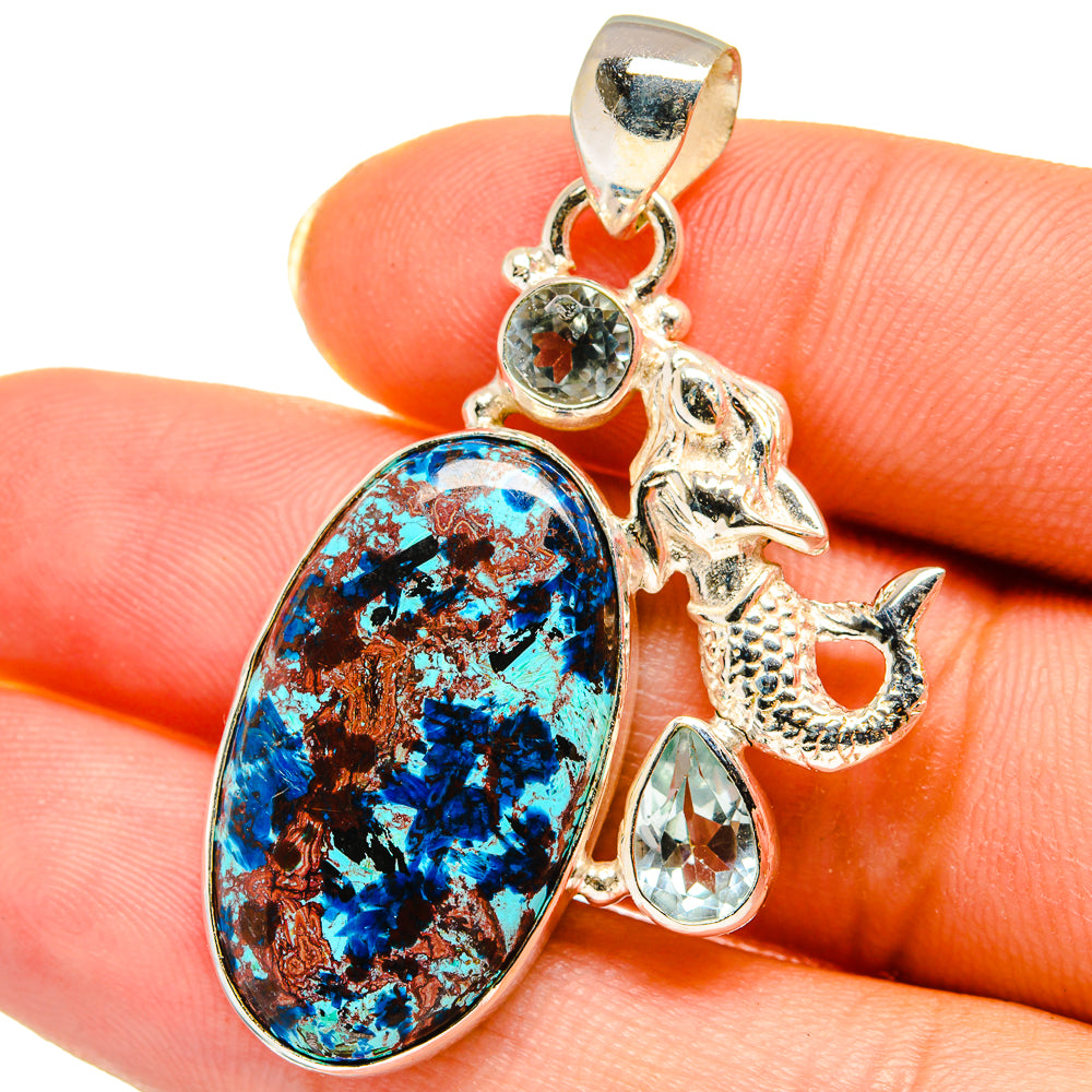 Shattuckite Pendants handcrafted by Ana Silver Co - PD14474