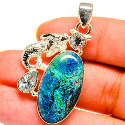 Shattuckite Pendants handcrafted by Ana Silver Co - PD14478
