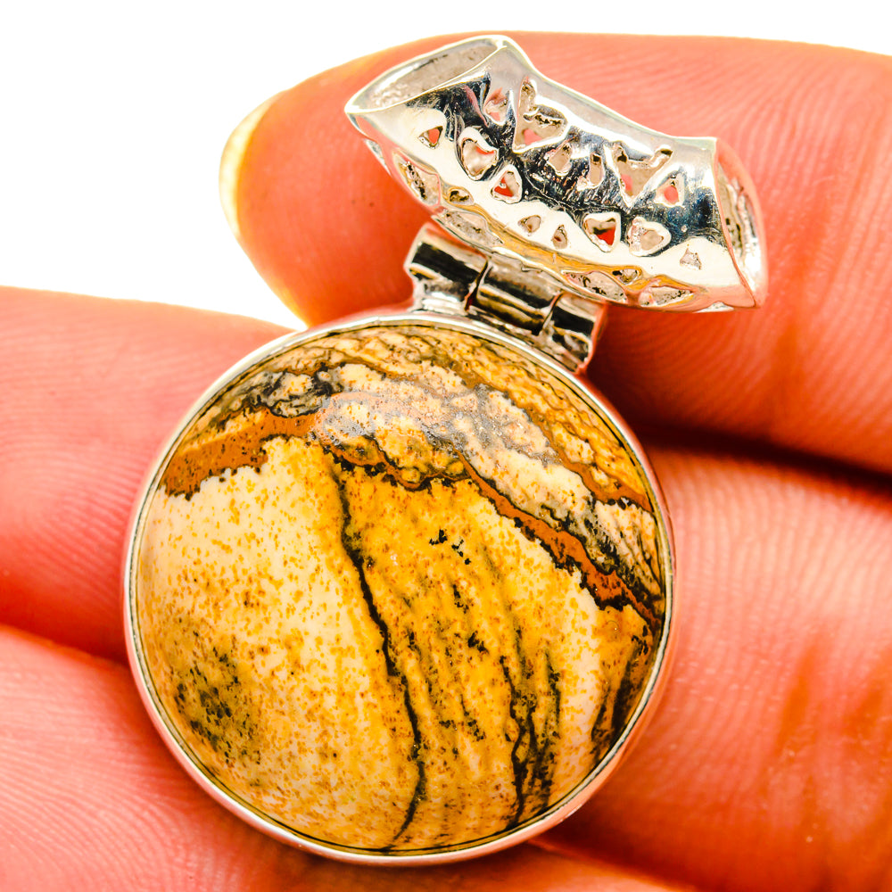 Picture Jasper Pendants handcrafted by Ana Silver Co - PD14479