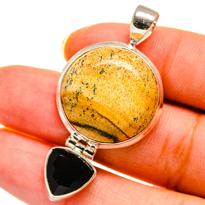 Picture Jasper Pendants handcrafted by Ana Silver Co - PD14481