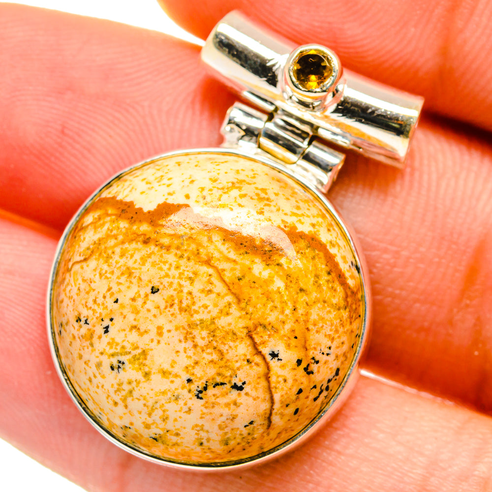 Picture Jasper Pendants handcrafted by Ana Silver Co - PD14483