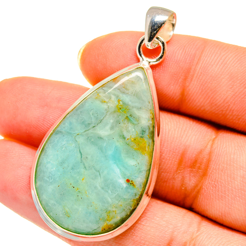 Peruvian Opal Pendants handcrafted by Ana Silver Co - PD14485