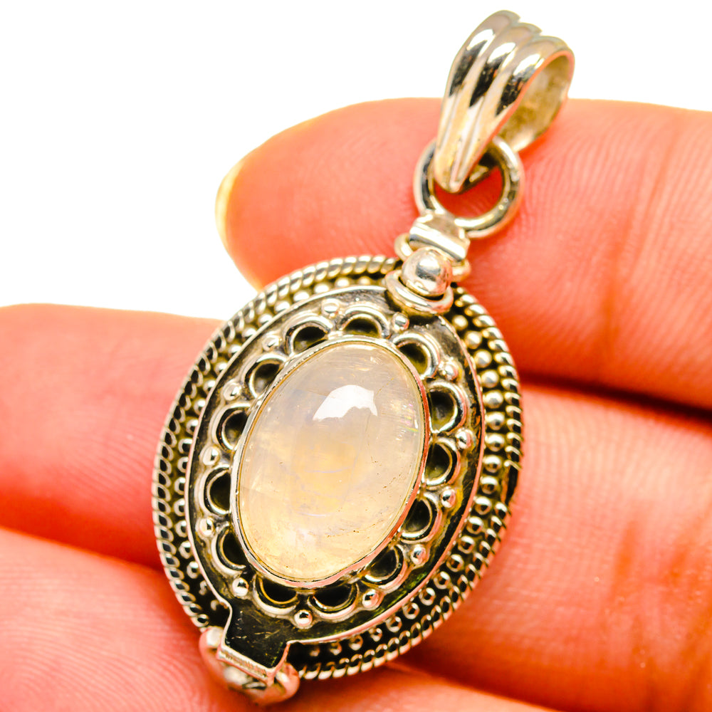 Rainbow Moonstone Pendants handcrafted by Ana Silver Co - PD14490