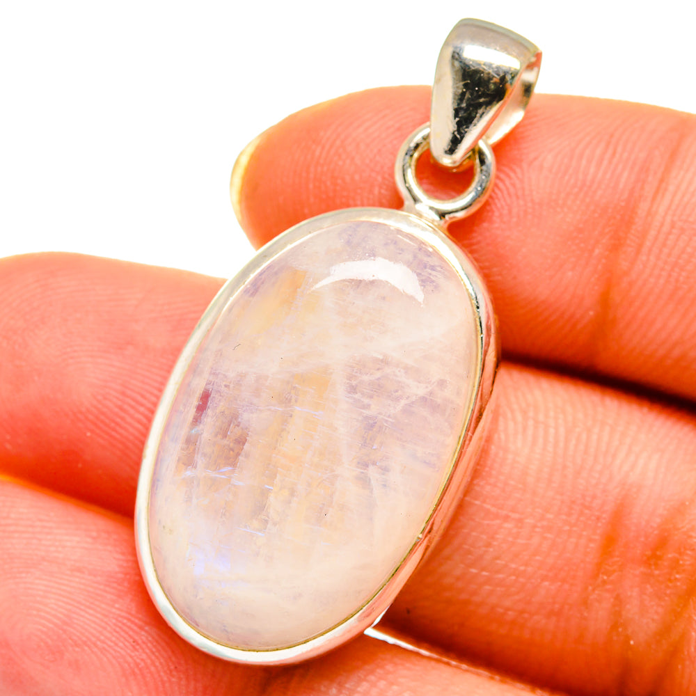 Rainbow Moonstone Pendants handcrafted by Ana Silver Co - PD14510