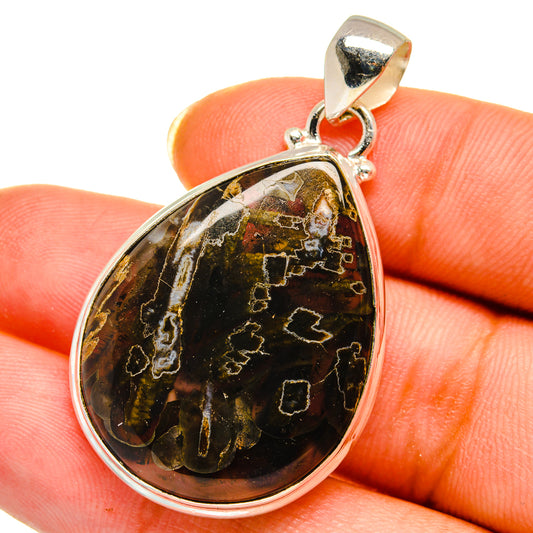 Turkish Tube Agate Pendants handcrafted by Ana Silver Co - PD14514