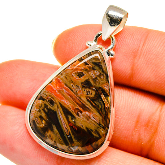 Turkish Tube Agate Pendants handcrafted by Ana Silver Co - PD14515