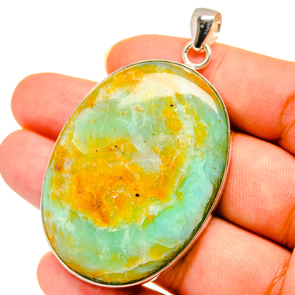 Peruvian Opal Pendants handcrafted by Ana Silver Co - PD14525