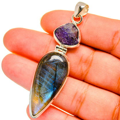 Labradorite Pendants handcrafted by Ana Silver Co - PD14531