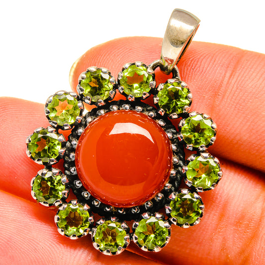 Red Onyx Pendants handcrafted by Ana Silver Co - PD14549