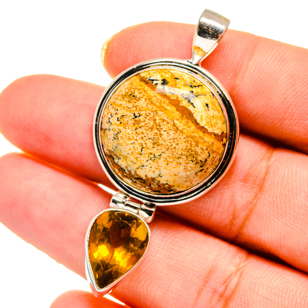 Picture Jasper Pendants handcrafted by Ana Silver Co - PD14554