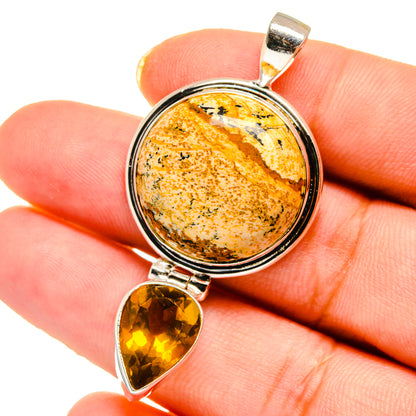 Picture Jasper Pendants handcrafted by Ana Silver Co - PD14554