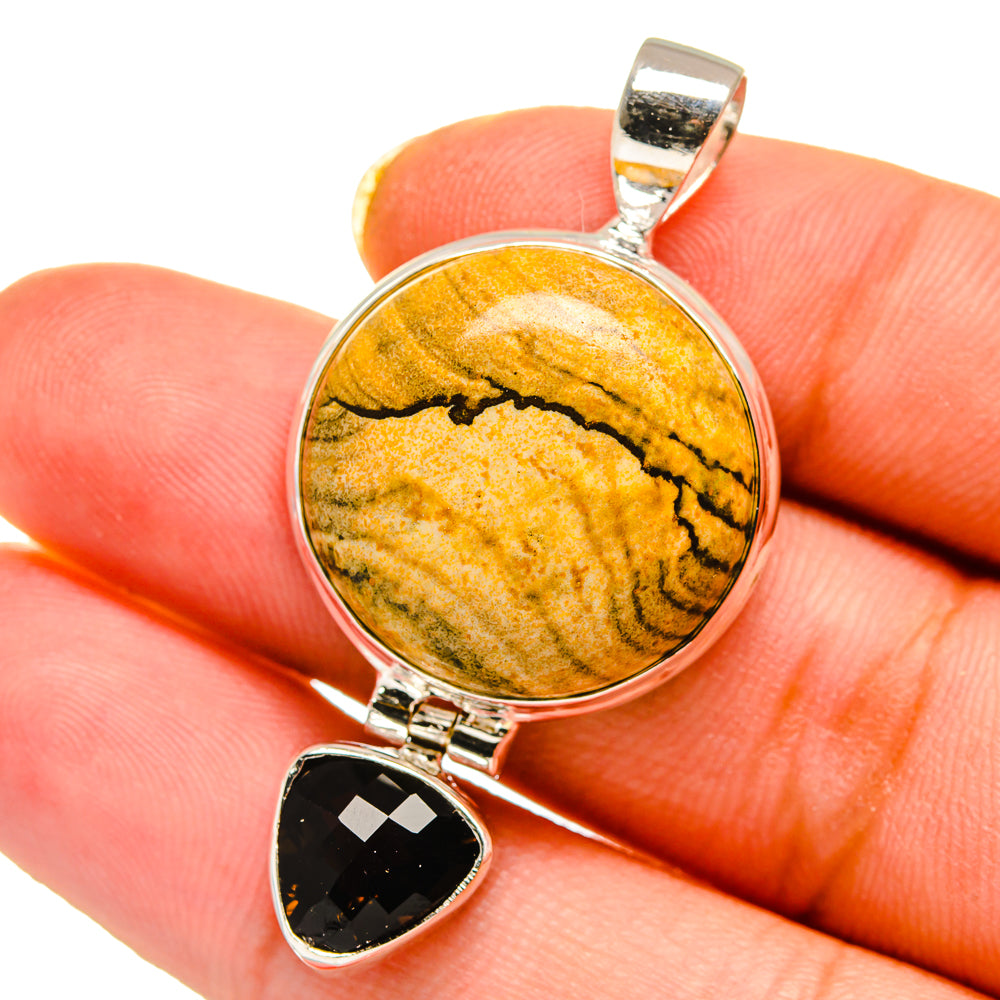 Picture Jasper Pendants handcrafted by Ana Silver Co - PD14555