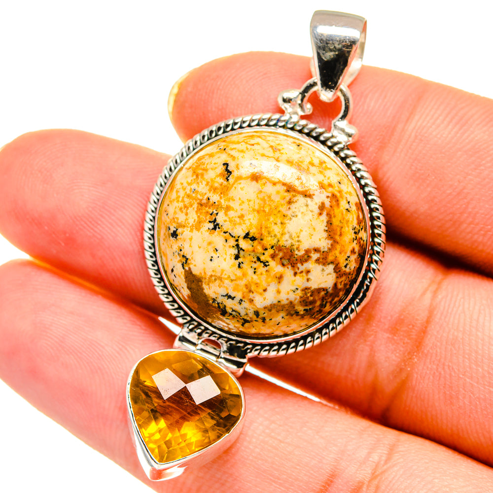 Picture Jasper Pendants handcrafted by Ana Silver Co - PD14556