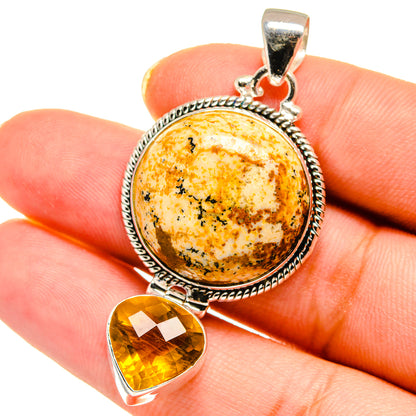 Picture Jasper Pendants handcrafted by Ana Silver Co - PD14556
