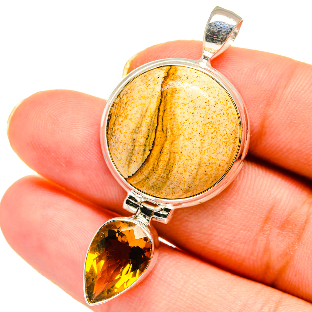 Picture Jasper Pendants handcrafted by Ana Silver Co - PD14557