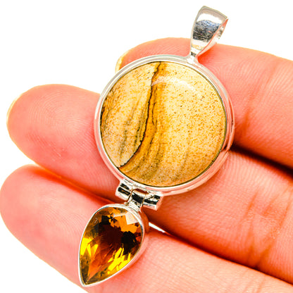 Picture Jasper Pendants handcrafted by Ana Silver Co - PD14557