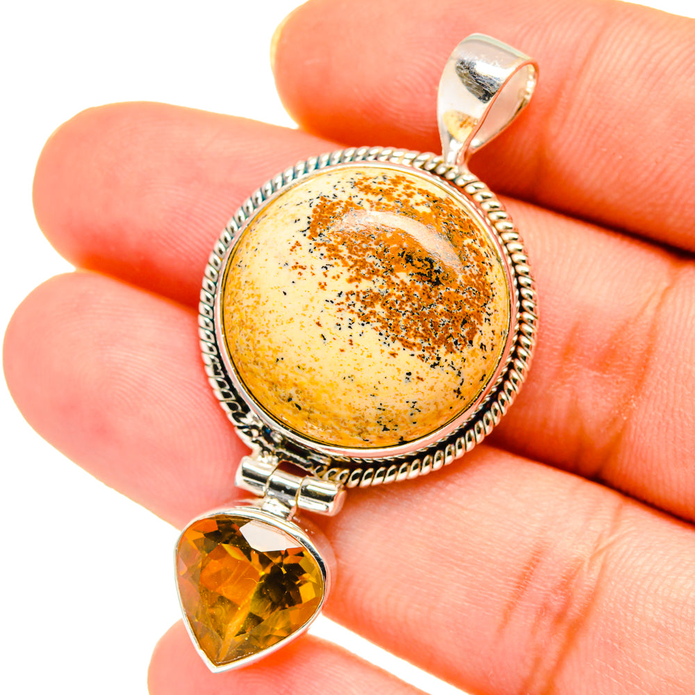 Picture Jasper Pendants handcrafted by Ana Silver Co - PD14558