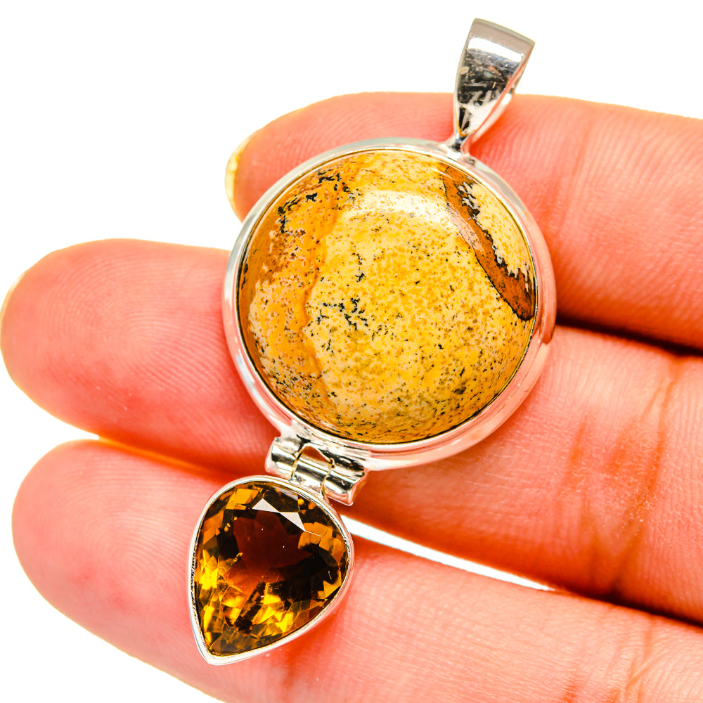 Picture Jasper Pendants handcrafted by Ana Silver Co - PD14560