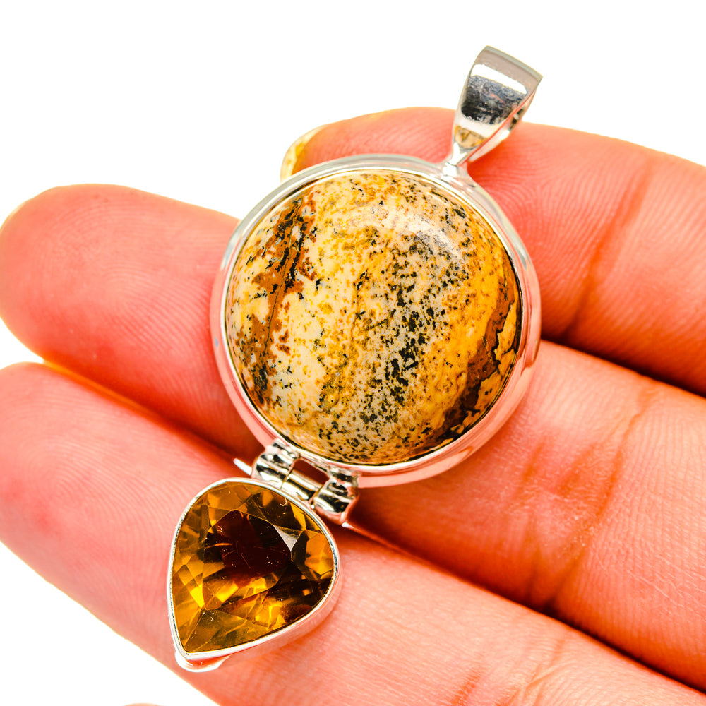 Picture Jasper Pendants handcrafted by Ana Silver Co - PD14562