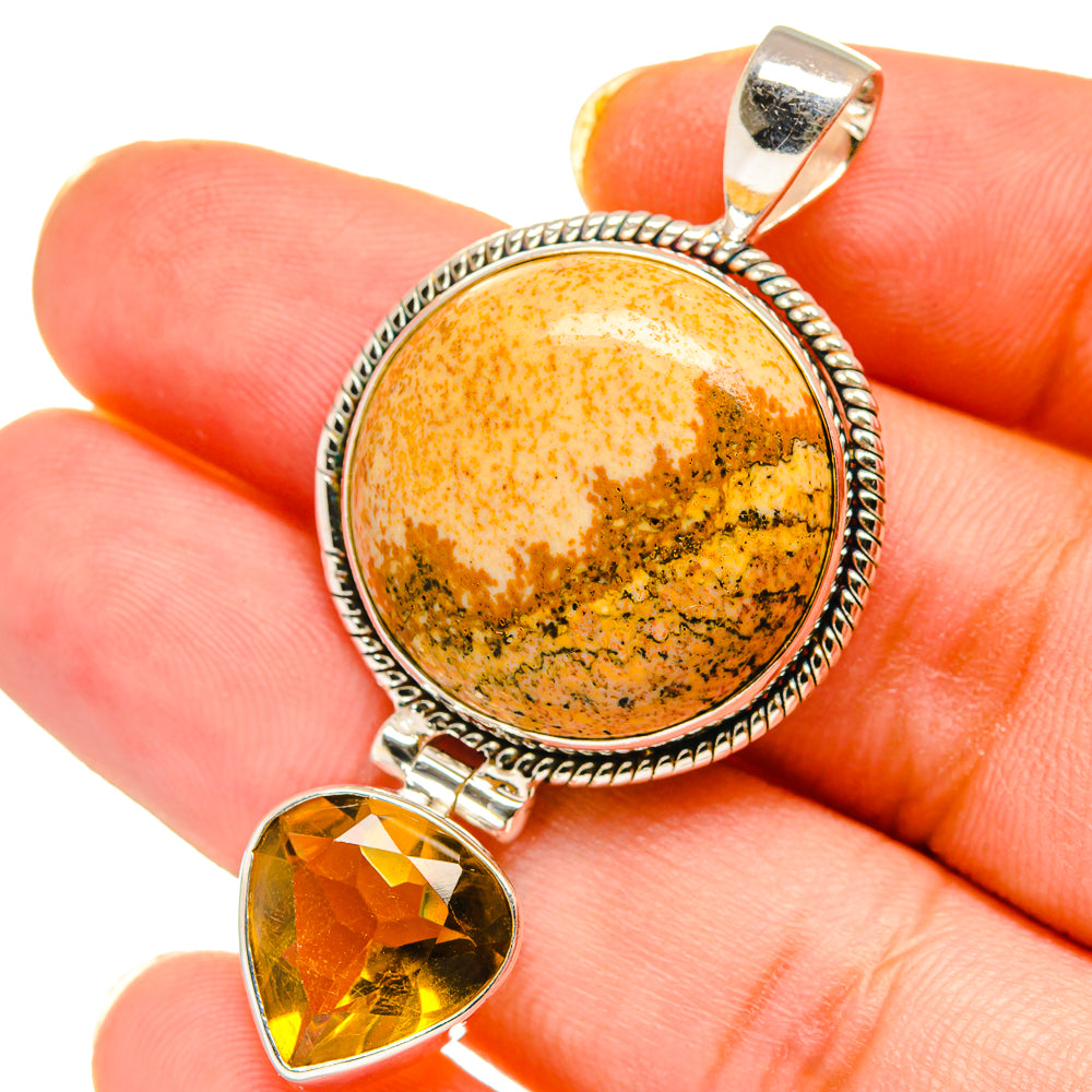 Picture Jasper Pendants handcrafted by Ana Silver Co - PD14563