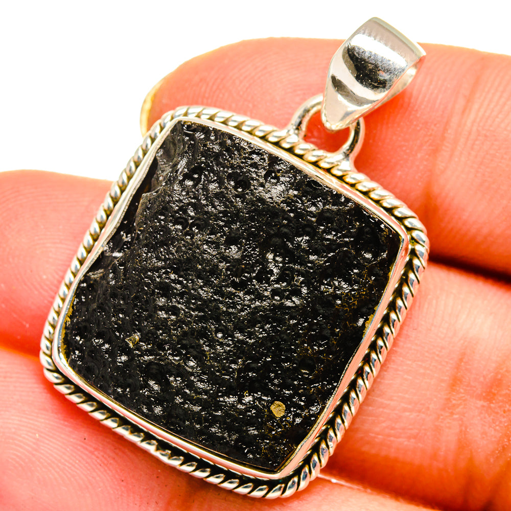 Tektite Pendants handcrafted by Ana Silver Co - PD14572