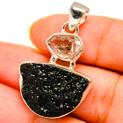 Tektite Pendants handcrafted by Ana Silver Co - PD14578