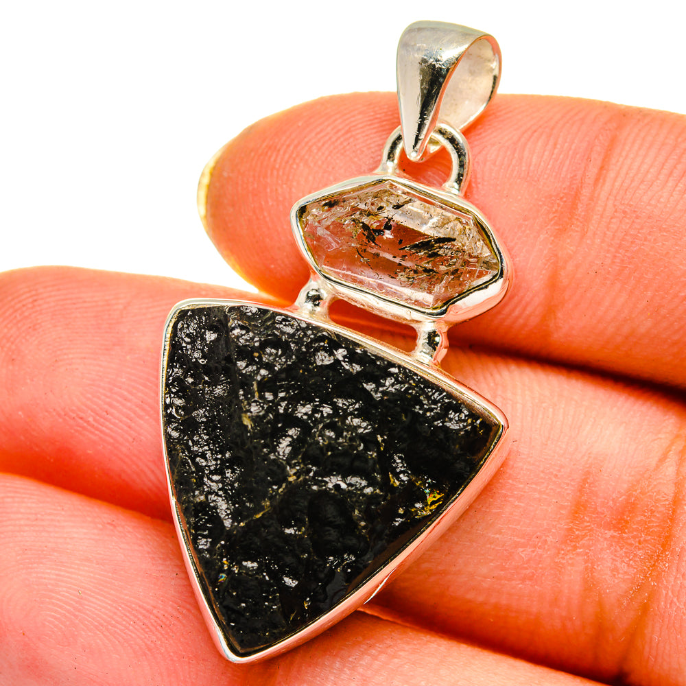 Tektite Pendants handcrafted by Ana Silver Co - PD14579