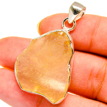 Libyan Desert Glass Pendants handcrafted by Ana Silver Co - PD14583