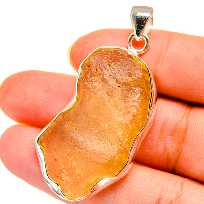Libyan Desert Glass Pendants handcrafted by Ana Silver Co - PD14587