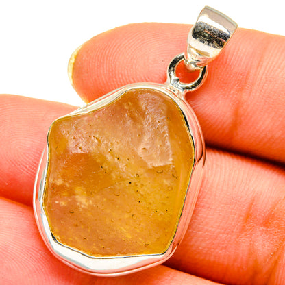 Libyan Desert Glass Pendants handcrafted by Ana Silver Co - PD14588