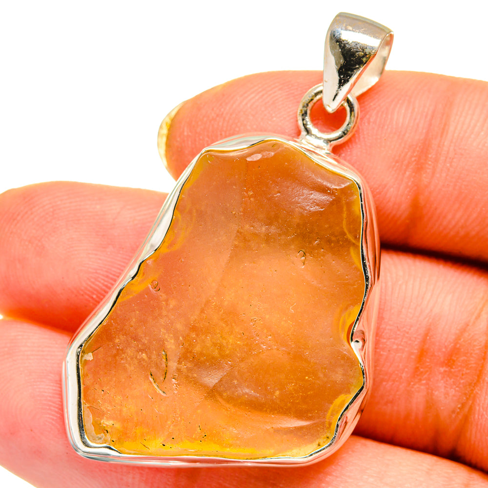 Libyan Desert Glass Pendants handcrafted by Ana Silver Co - PD14590