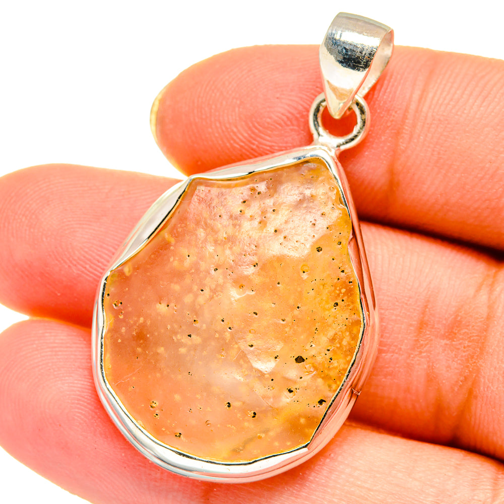 Libyan Desert Glass Pendants handcrafted by Ana Silver Co - PD14595