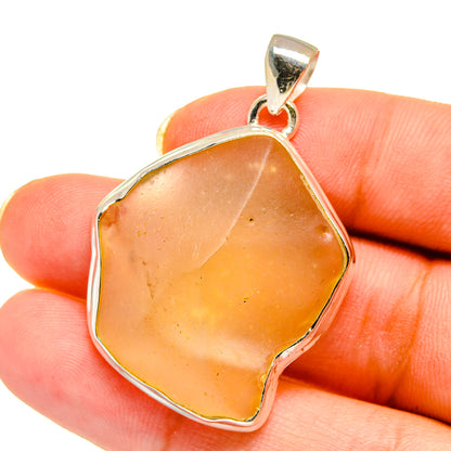 Libyan Desert Glass Pendants handcrafted by Ana Silver Co - PD14601