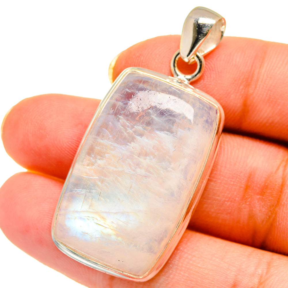 Rainbow Moonstone Pendants handcrafted by Ana Silver Co - PD14603
