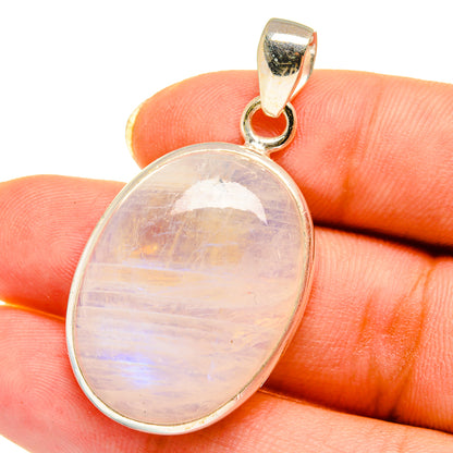 Rainbow Moonstone Pendants handcrafted by Ana Silver Co - PD14608