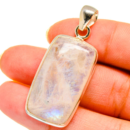 Rainbow Moonstone Pendants handcrafted by Ana Silver Co - PD14609