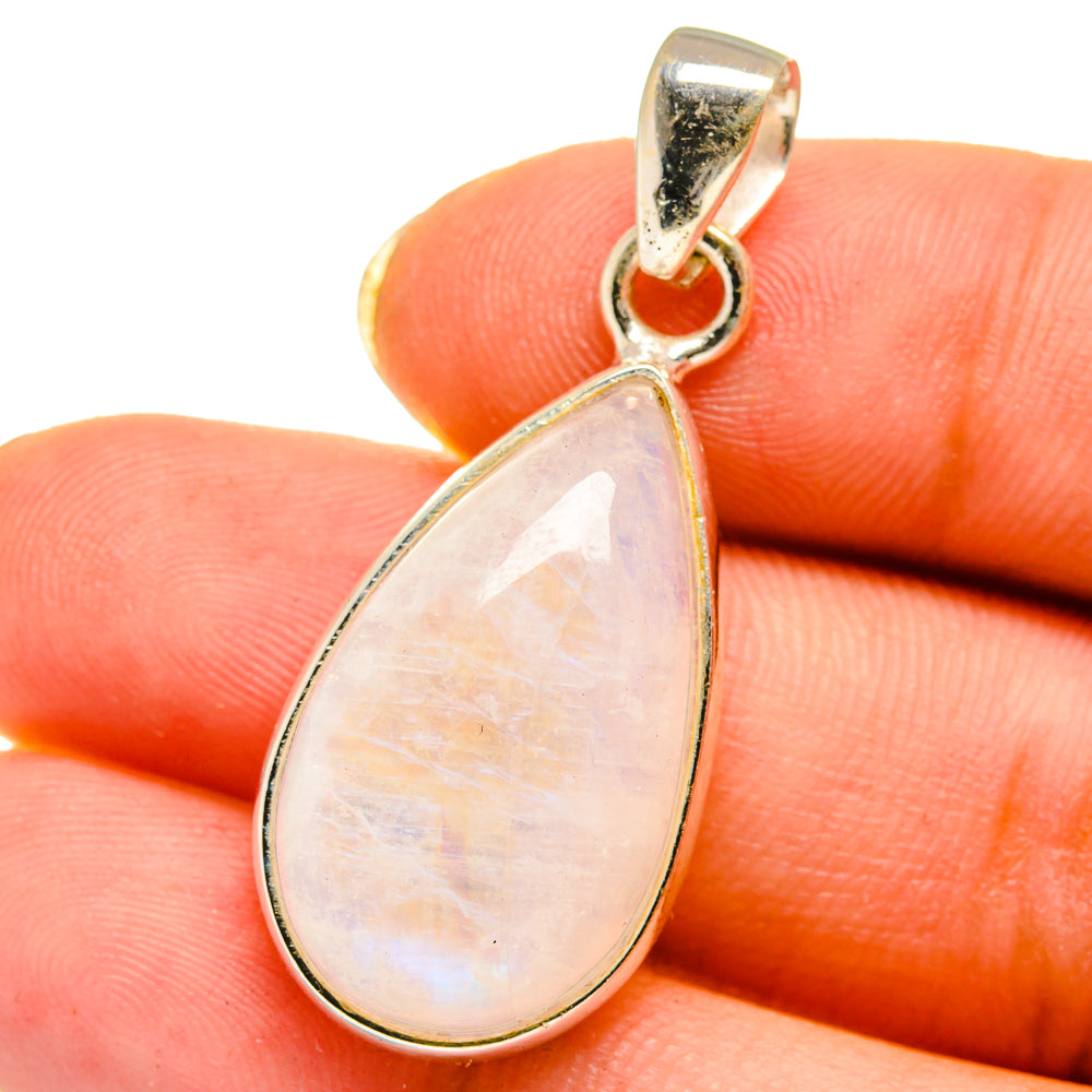 Rainbow Moonstone Pendants handcrafted by Ana Silver Co - PD14612