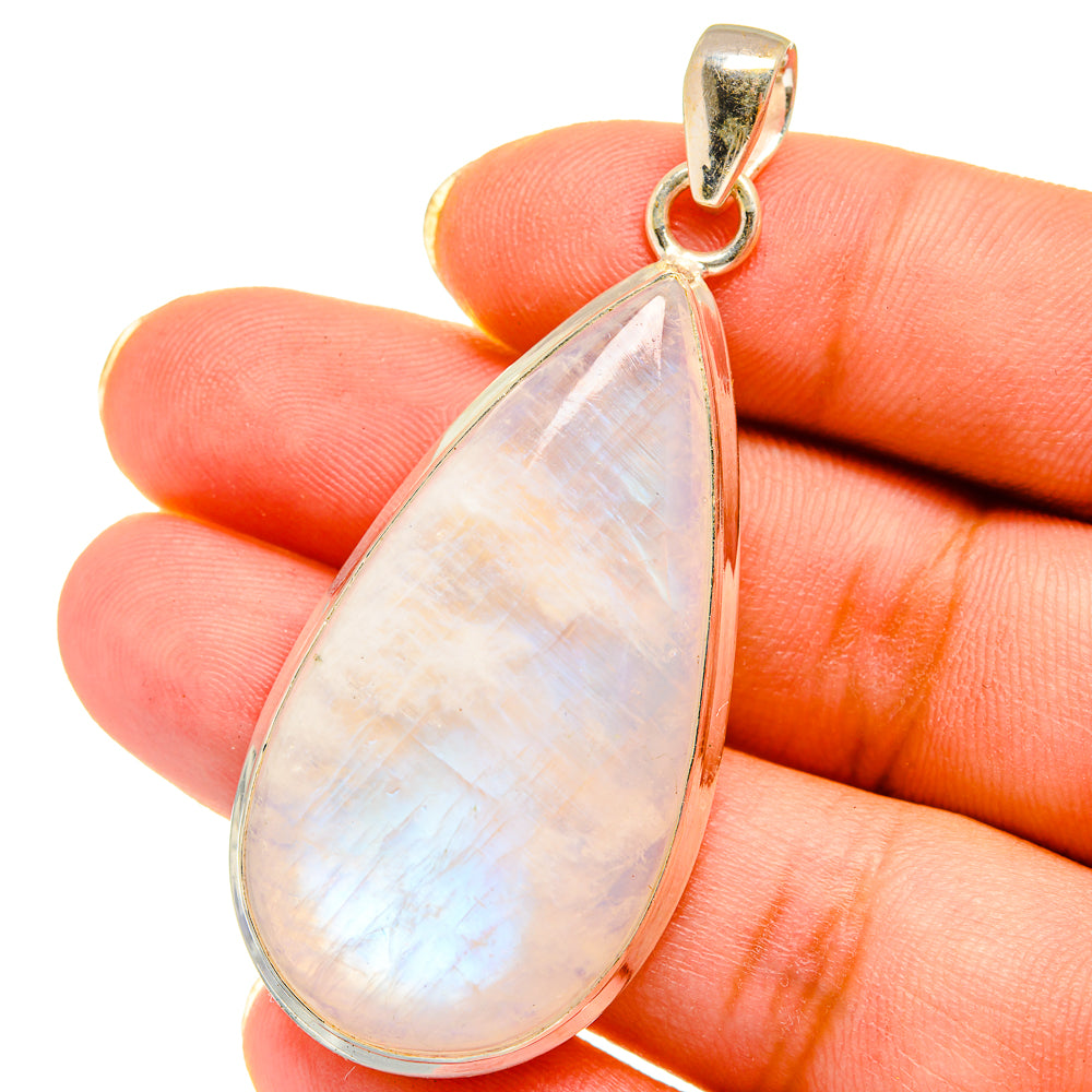 Rainbow Moonstone Pendants handcrafted by Ana Silver Co - PD14614