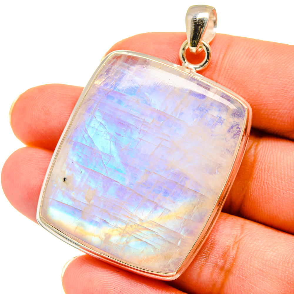 Rainbow Moonstone Pendants handcrafted by Ana Silver Co - PD14615