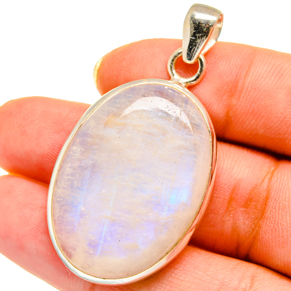 Rainbow Moonstone Pendants handcrafted by Ana Silver Co - PD14616