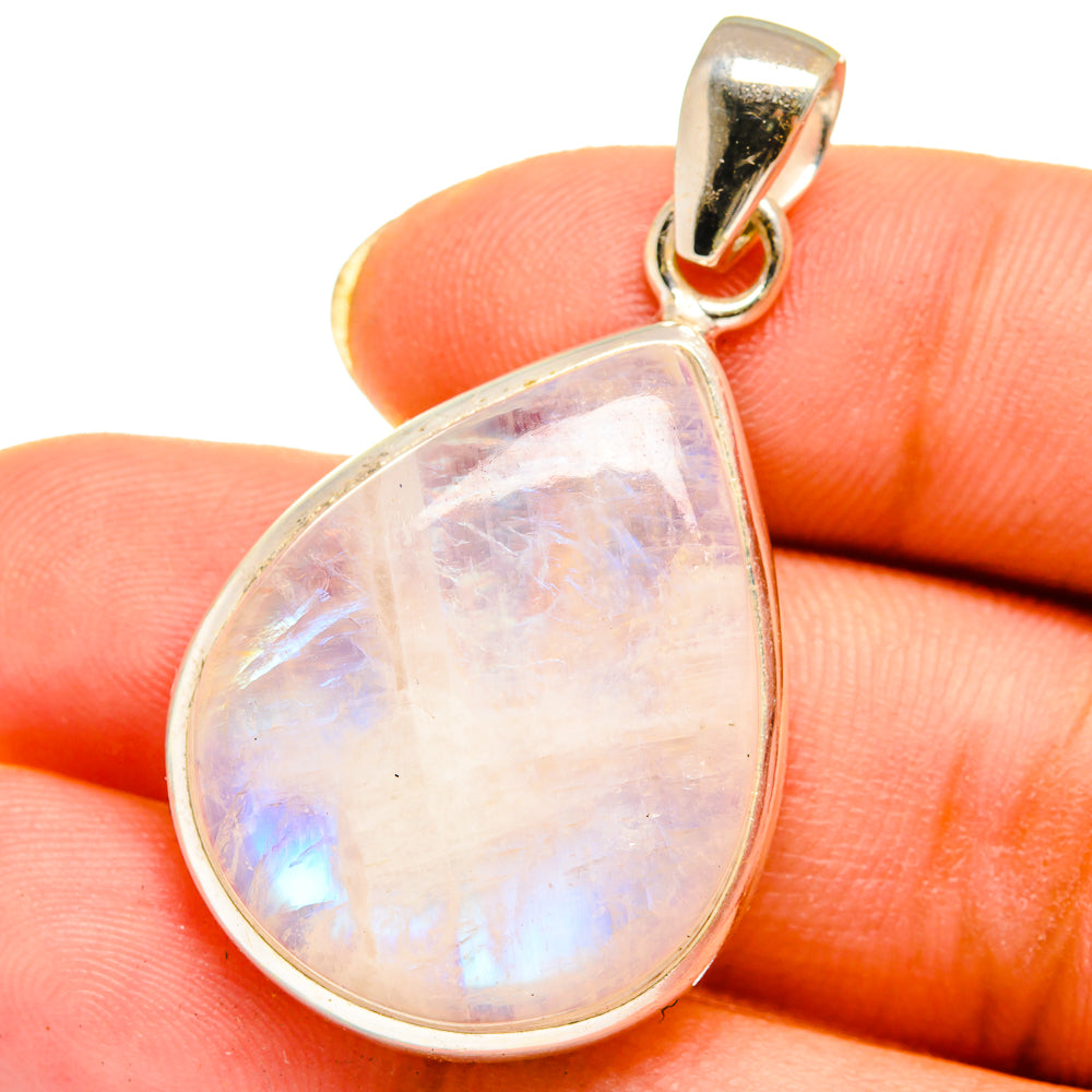 Rainbow Moonstone Pendants handcrafted by Ana Silver Co - PD14619