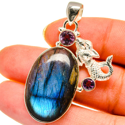 Labradorite Pendants handcrafted by Ana Silver Co - PD14630