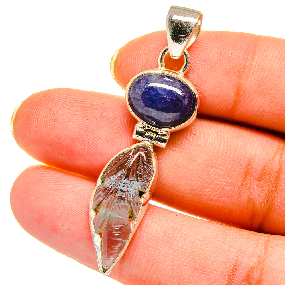 Aquamarine Pendants handcrafted by Ana Silver Co - PD14634